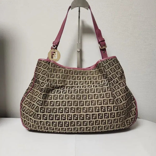 [BUNJANG] Fendi FF Zucca Logo Shoulder Bag / 정품 펜디 FF로고 쥬카 숄더백