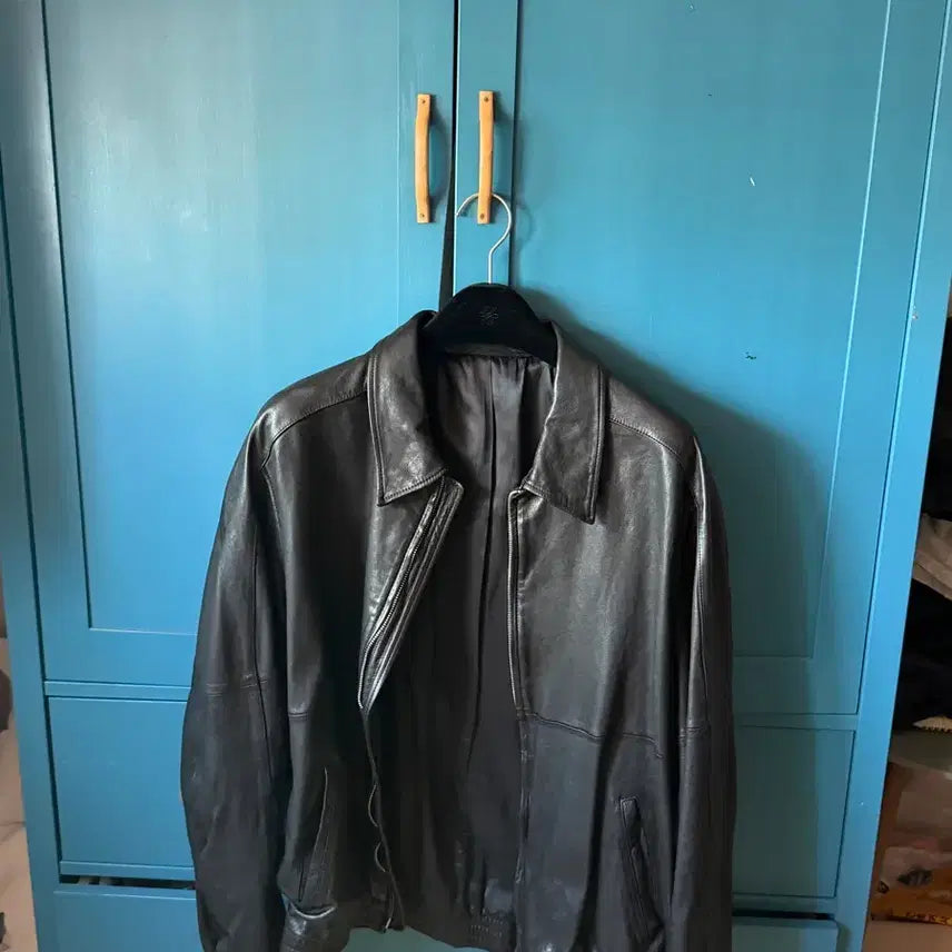 [BUNJANG] M's Washed Leather Blouson / [m]유스 워시드 레더 블루종