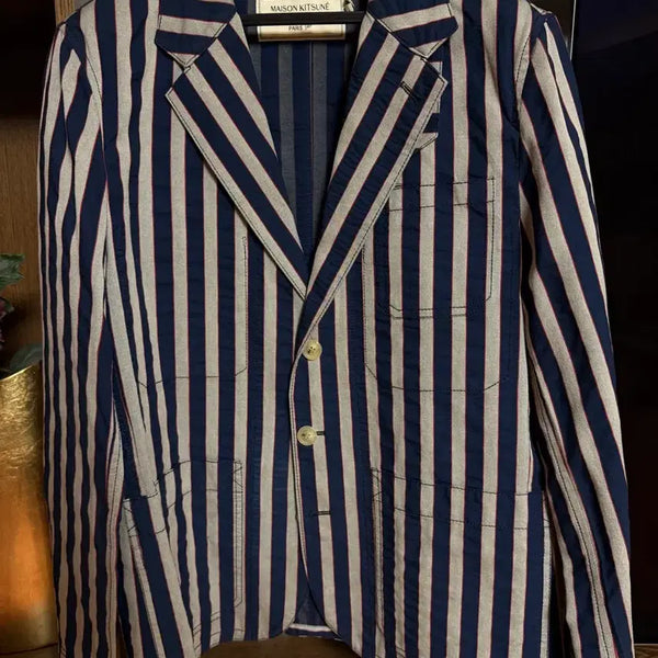 [BUNJANG] Maison Kitsuné Striped Jacket / 메종 키츠네 자켓