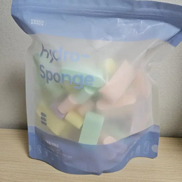 [BUNJANG] Green Rodin Ddeok Puff Hydro Sponge (50 Count) / 그린로댕 떡퍼프 하이드로 스펀지 50개입