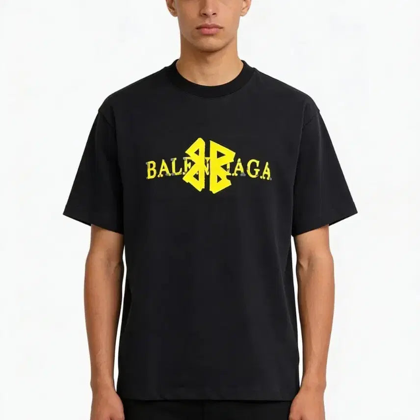 [BUNJANG] Black Short Sleeve T-Shirt / 신상 정품 검은색 반팔 티셔츠