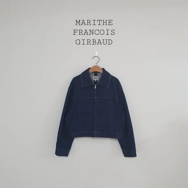 [BUNJANG] Marithe Francois Girbaud Cropped Zip-Up Denim Jacket / No.26090614 마리떼프랑소와저버 크롭 집업 데님 자켓
