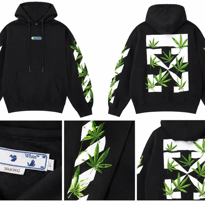 [BUNJANG] Off-White Arrow Logo Hoodie Black Large / 오프화이트 에로우 후드티 블랙 라지