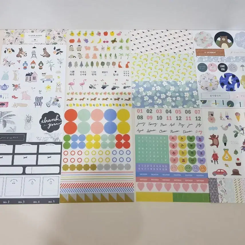[BUNJANG] Diary Deco Sticker Set Bundle / 다꾸 스티커 세트 일괄 판매