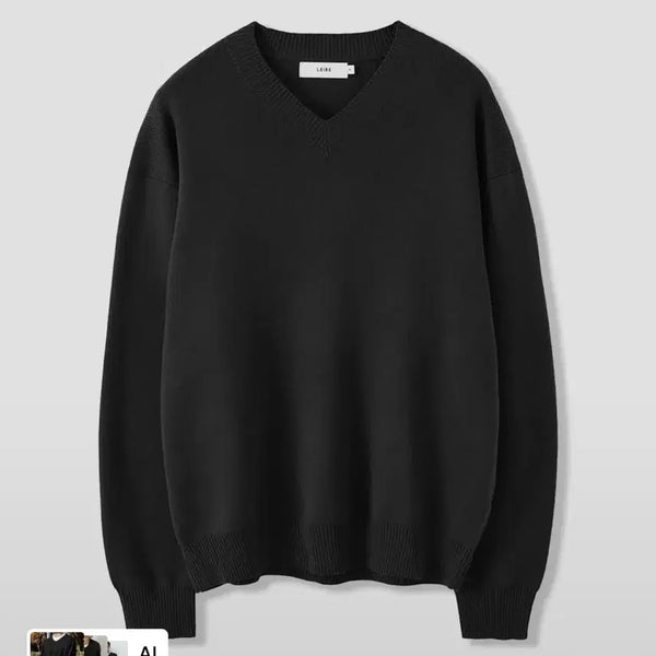 [BUNJANG] Lehare Pure Cotton V-Neck Knit Set / 르아르 푸어 코튼 브이넥니트 두장 팝니다.