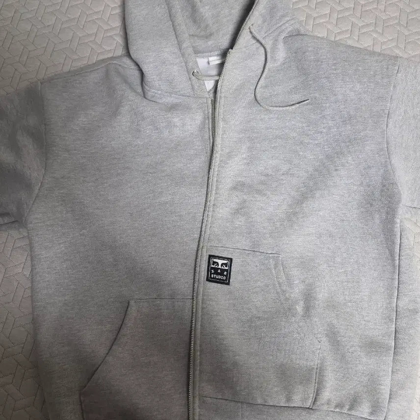 [BUNJANG] IAB Studio OBEY Hoodie Zip-Up Gray / 아이앱 오베이 후드집업