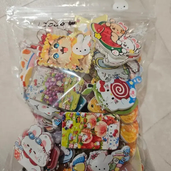 [BUNJANG] Assorted Acrylic Pendant Mix for Keychains / 키링재료  아크릴펜던트믹스