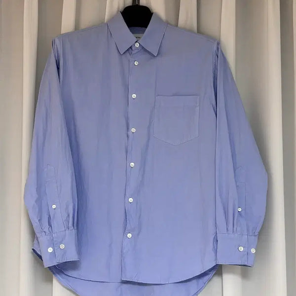 [BUNJANG] Marka FW25 Regular Collar Shirt Sky Blue / 마카 Marka FW25 레귤러 칼라 셔츠 [2] 스카이블루