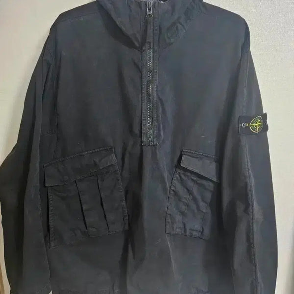 [BUNJANG] Stone Island Old Effect Anorak Black / xxI 스톤아일랜드 올드이팩트 아노락 블랙  국내판