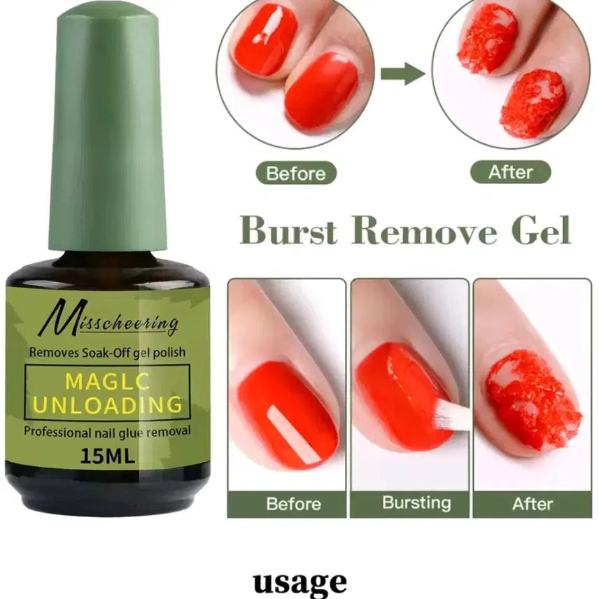 [BUNJANG] Gel Nail Soak-Off Remover Set / 젤 네일 쏙오프 리무버 2개 일괄 팔아용