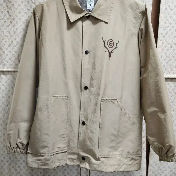[BUNJANG] South2West8 Beige Coach Jacket S / South2West8 남이서팔 코치자켓 베이지