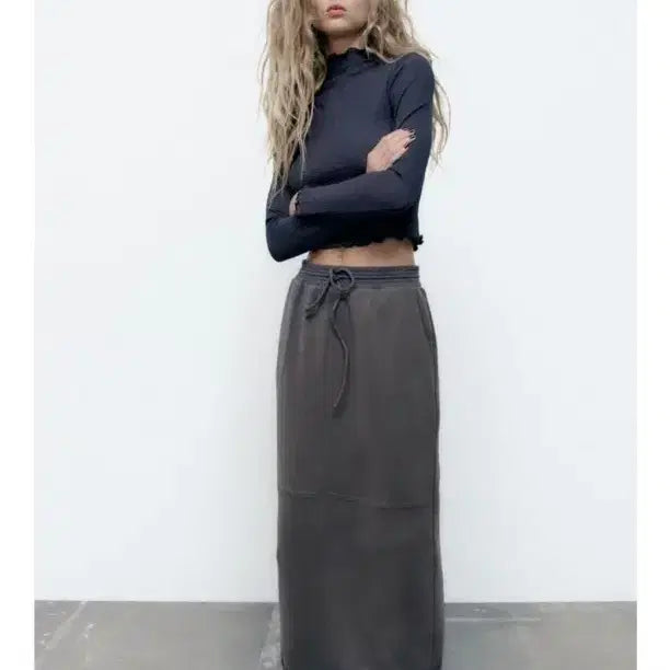 [BUNJANG] Zara Plush Cargo Skirt / 자라 플러시 카고 스커트