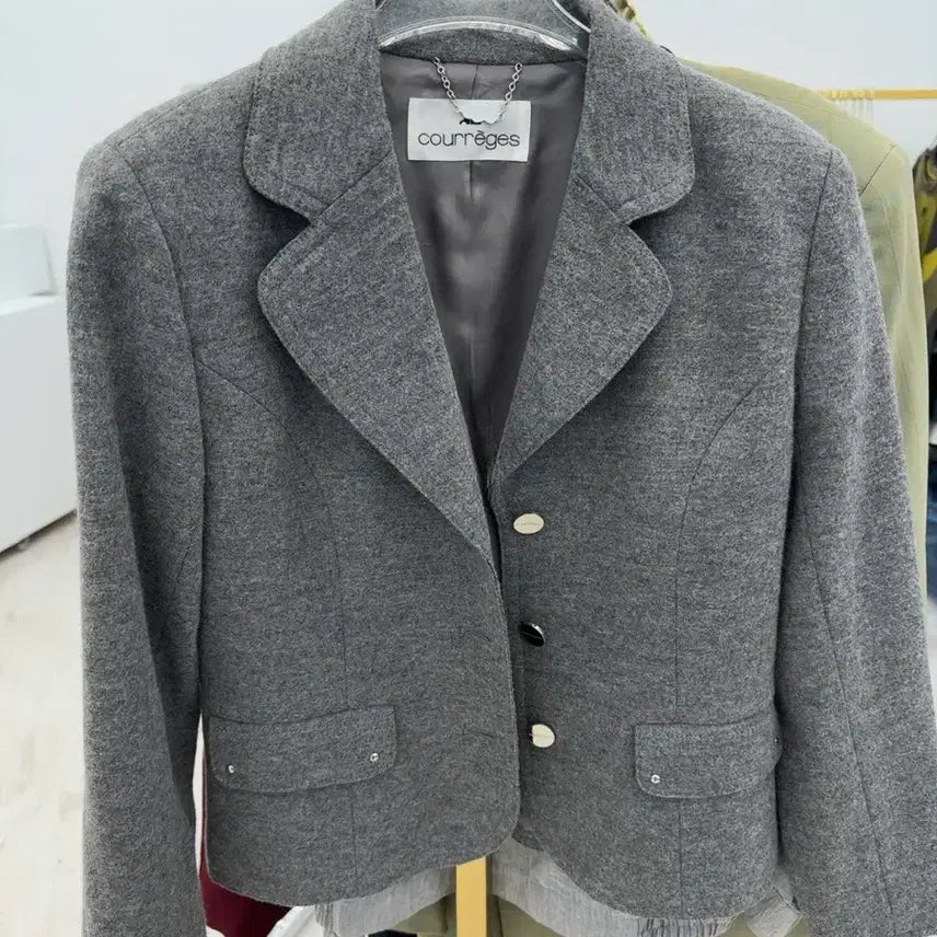 [BUNJANG] Courreges Grey Jacket / 꾸레쥬 그레이 자켓