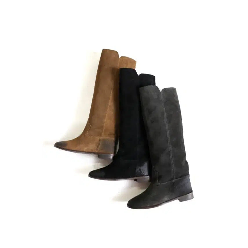 [BUNJANG] Jijel Shoes Suede Long Boots / 스웨이드 부츠 지젤슈즈 롱부츠 수제화 쇼쉬르라팡 비비앤슈슈 마랑