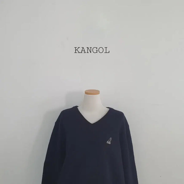 [BUNJANG] Kangol V-Neck Knit Navy XL / No.26090702 캉골 브이넥 니트 남색