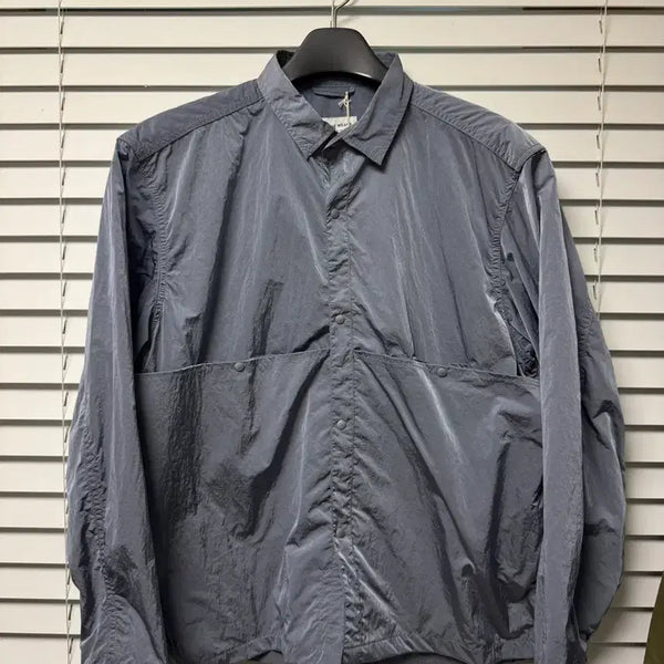[BUNJANG] Ends and Means Light Shirt Jacket Ash Blue / Ends and means 엔즈앤드민즈 라이트 셔츠 자켓 애쉬 블루