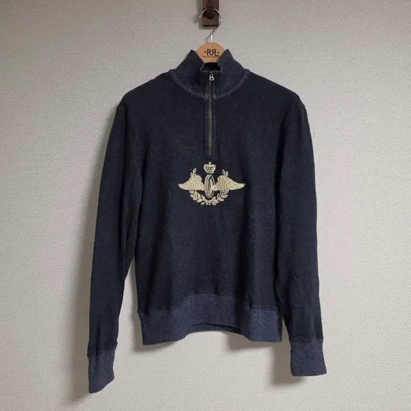 [BUNJANG] RRL Flywheel Half Zip Up Knit M / RRL 더블알엘 플라이휠 하프 집업 니트 M