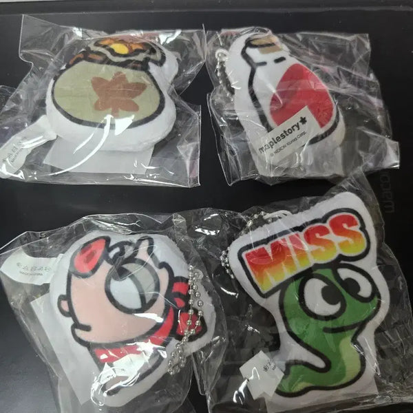 [BUNJANG] MapleStory Gacha Plush Keychain Set / 일괄가격 메이플스토리 가챠 잠실 팝업스토어 인형 키링 판매