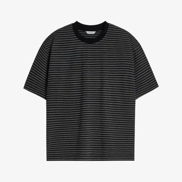 [BUNJANG] Union Studio Iz Stripe Crop T-Shirt / 유니온스튜디오 이즈 스트라이프 크롭 반팔티