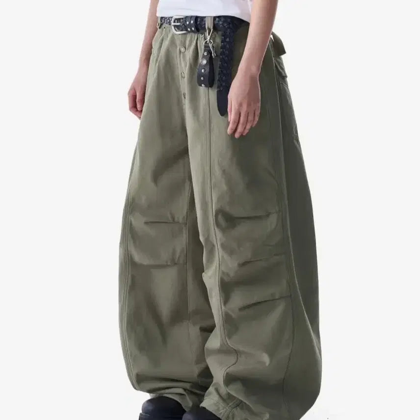[BUNJANG] AKAM Pintuck Studded Cotton Pants / 아캄 핀턱 스터드 코튼 팬츠