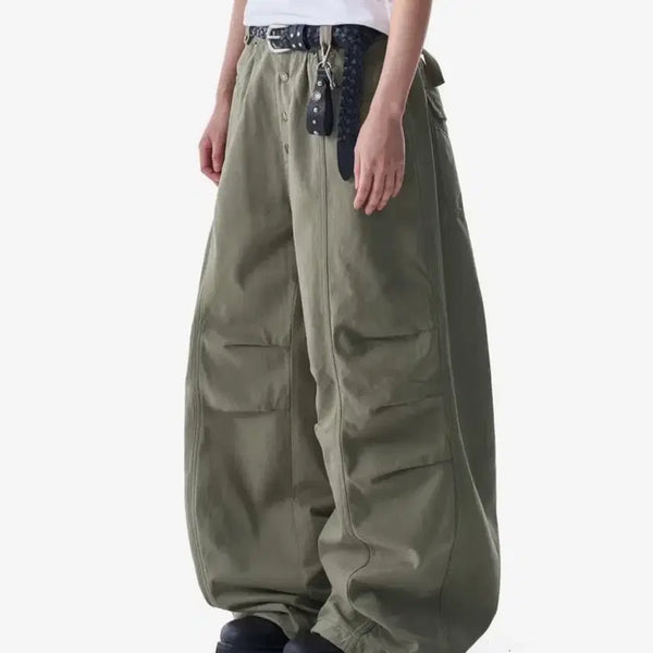 [BUNJANG] AKAM Pintuck Studded Cotton Pants / 아캄 핀턱 스터드 코튼 팬츠