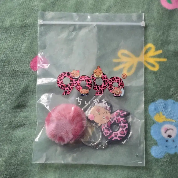 [BUNJANG] Chiikawa Gyaru Rubber Charm Set / 9090 갸루 치이카와 러버 참