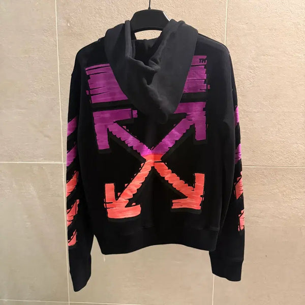 [BUNJANG] Off-White Marker Arrow Hoodie Zip-Up (Authentic, Size M) / 오프화이트 마커 애로우 후드집업 [정품, M]