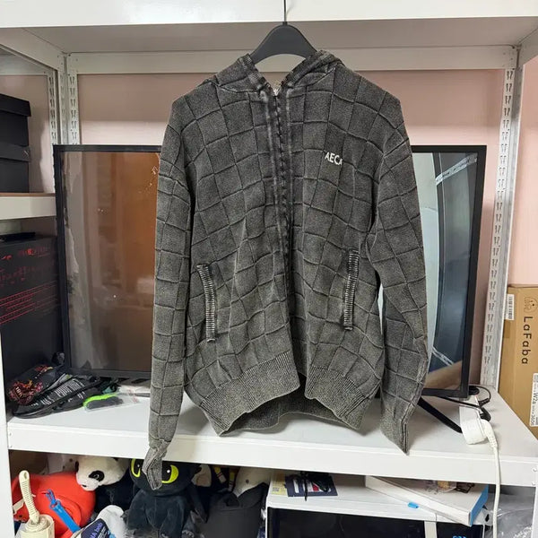 [BUNJANG] AICAWHITE Knit Zip-Up L / L)에이카화이트 니트집업