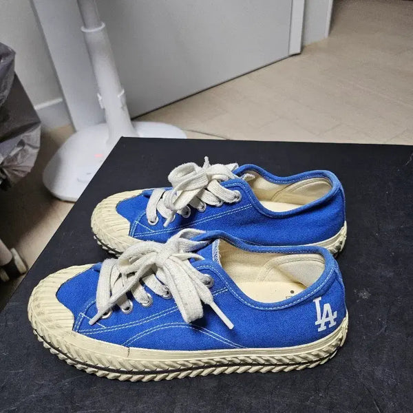 [BUNJANG] MLB LA Dodgers Canvas Sneakers 230mm / MLB LA 다저스 캔버스 스니커즈 230mm 상태매우좋음