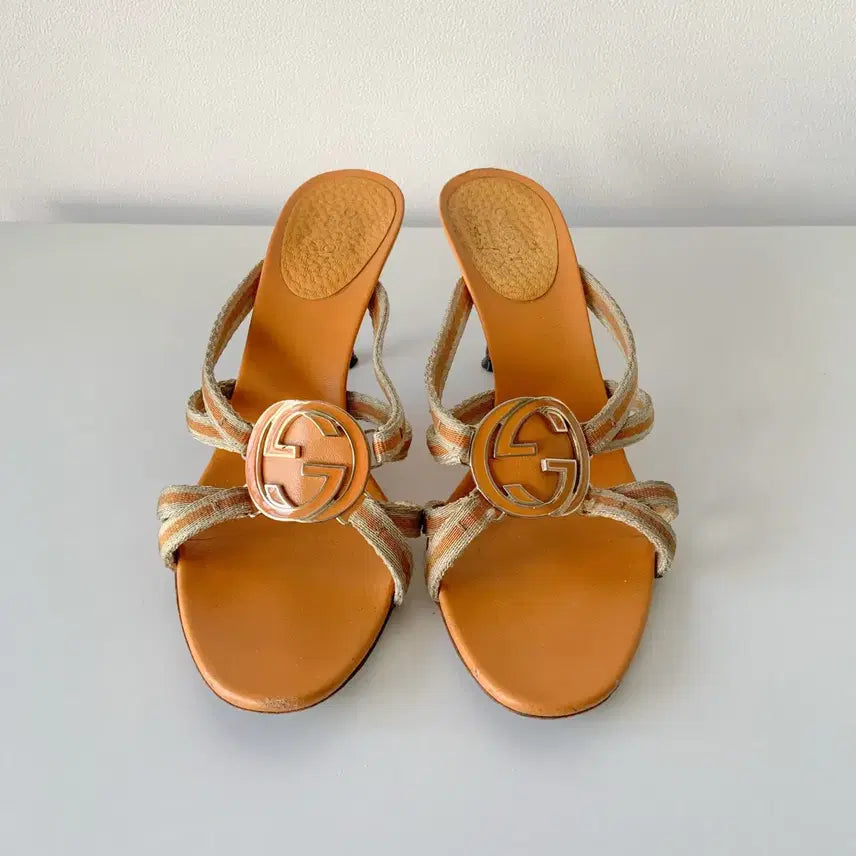 [BUNJANG] Gucci Orange Sandals (Size 230) / 230 구찌 샌들 오렌지색