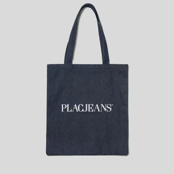 [BUNJANG] PLAC Basic Eco Bag Denim / PlAC 플랙진 로고 베이직 에코백 데님