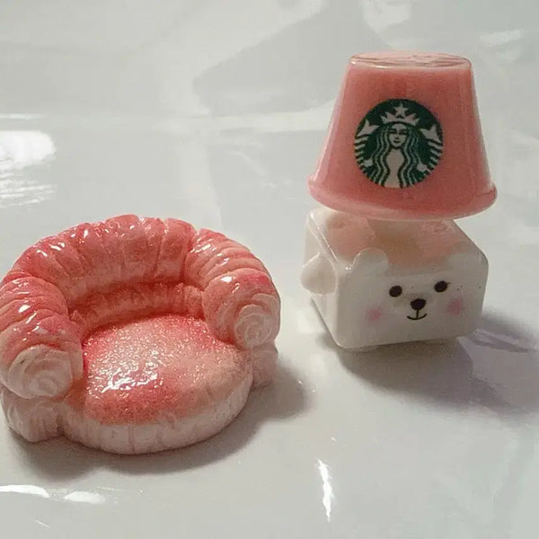 [BUNJANG] Starbucks Mood Lamp & Pink Bread Sofa Bundle / 스타벅스 무드등 핑크 빵쇼파 일괄