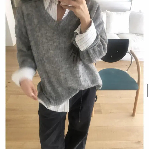 [BUNJANG] Cusual Soon Hush Mohair Knit / 씨유쑨 허쉬 모헤어 니트