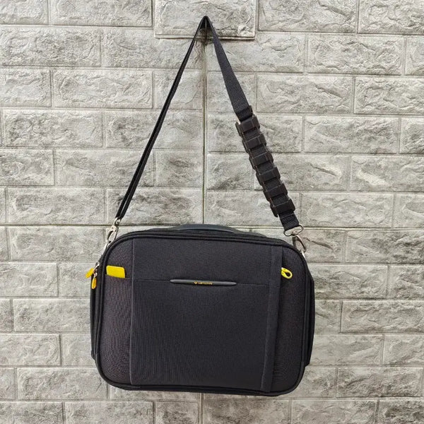 [BUNJANG] Samsonite Black Briefcase Crossbody Bag 40*40 / 쌤소나이트의 블랙 컬러 서류가방 겸 크로스백 사이즈 40*40