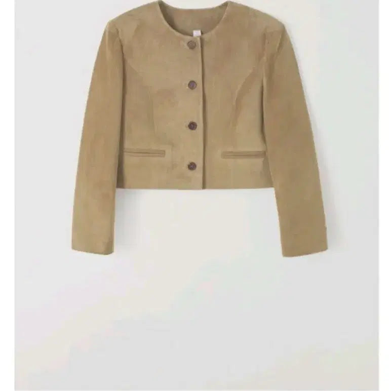 [BUNJANG] TANAT T/T Hague Suede Crop Jacket (Camel) / 타낫 T/T 헤이그  크롭 스웨이드 자켓 (카멜)
