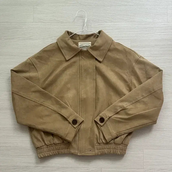 [BUNJANG] Suede Blouson Jacket / 여자 스웨이드 블루종 자켓