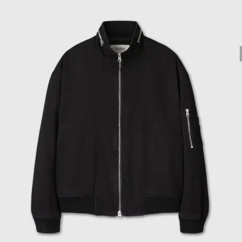 [BUNJANG] Dive In Neck Zip MA-1 Jacket Black Size 1 / 다이브인 넥 집업 neck zip ma-1 자켓 블랙 1