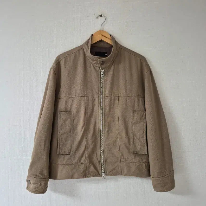 [BUNJANG] ILCORSO Blouson Jacket Beige Cotton 100 Size 100 / ILCORSO 블루종자켓
