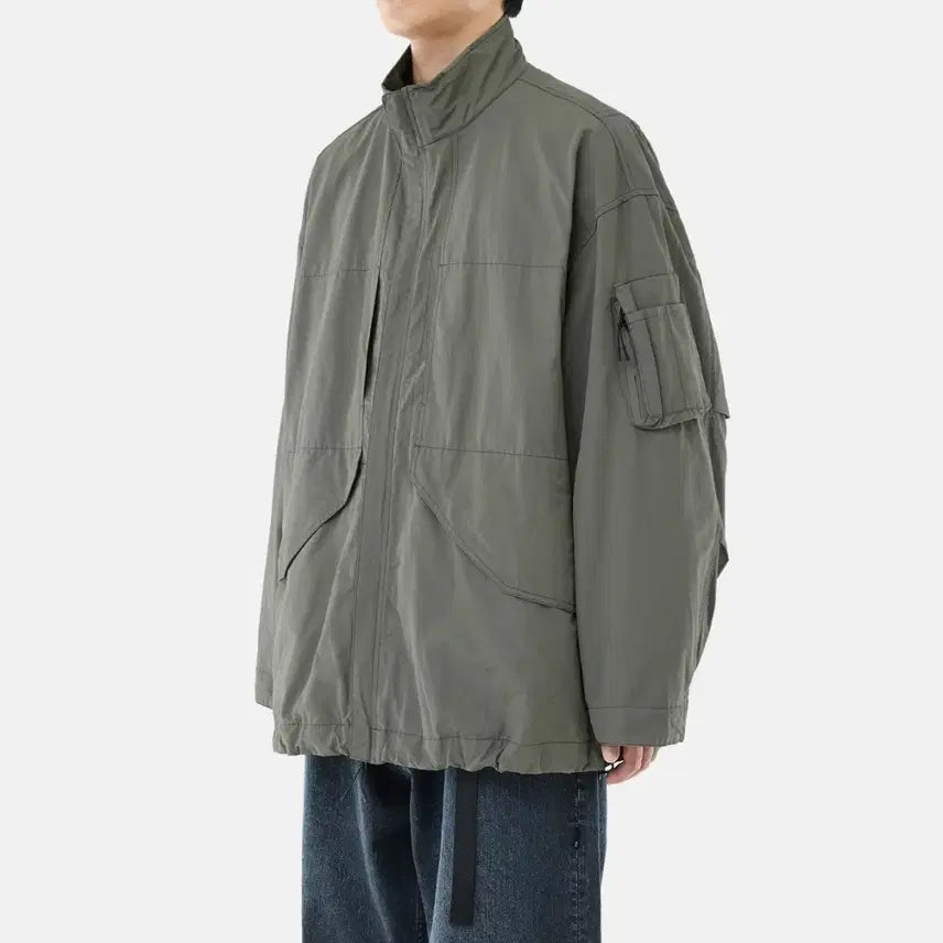 [BUNJANG] Moif Wide Patrol Jacket Olive / [aw25]모이프 WIDE PATROL JACKET / OLIVE