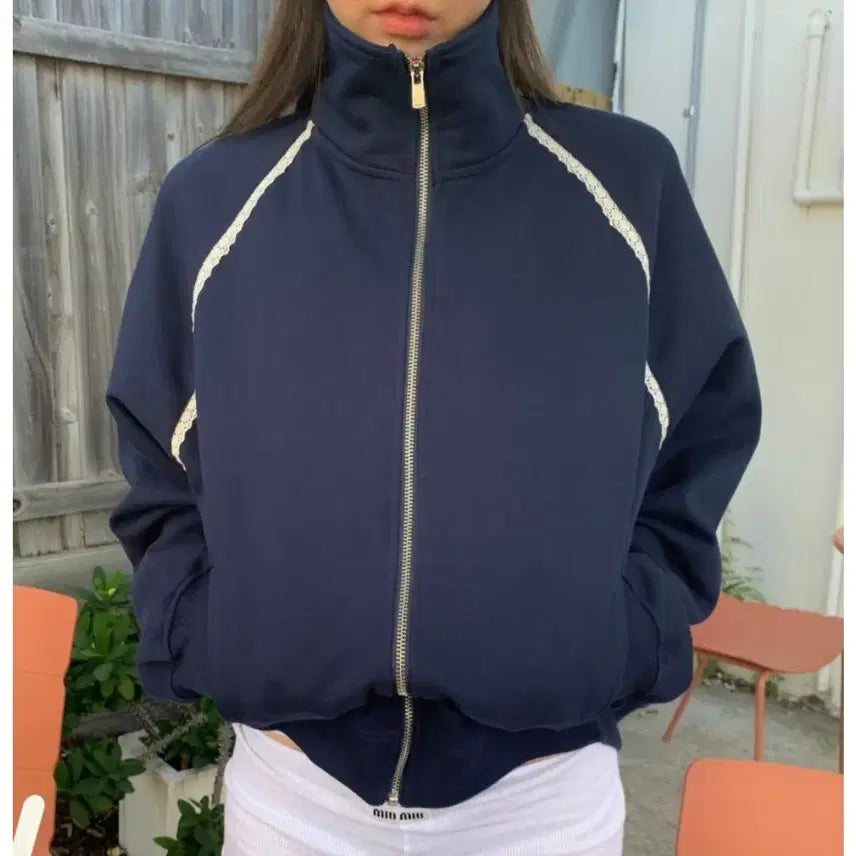 [BUNJANG] ARUDE Lace Zip-Up / (택포)아루드 키네 레이스집업
