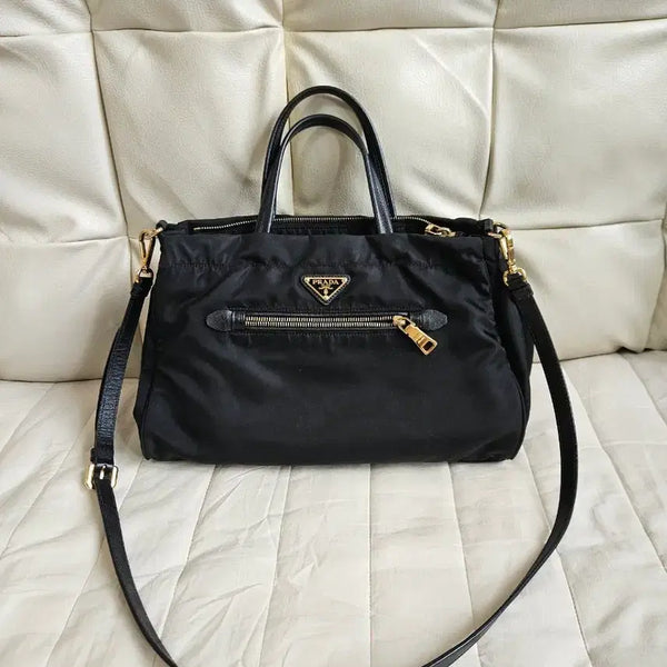 [BUNJANG] Prada Tessuto Nylon Bag Black / 프라다 테수토 나일론 백 블랙(정품) 가벼운 가방