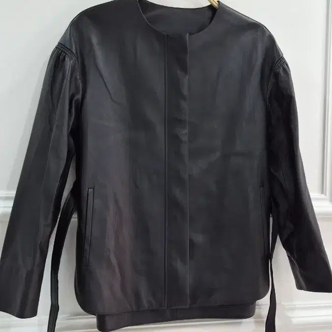 [BUNJANG] Black Lambskin Leather Jacket / 블랙 양가죽  자켓