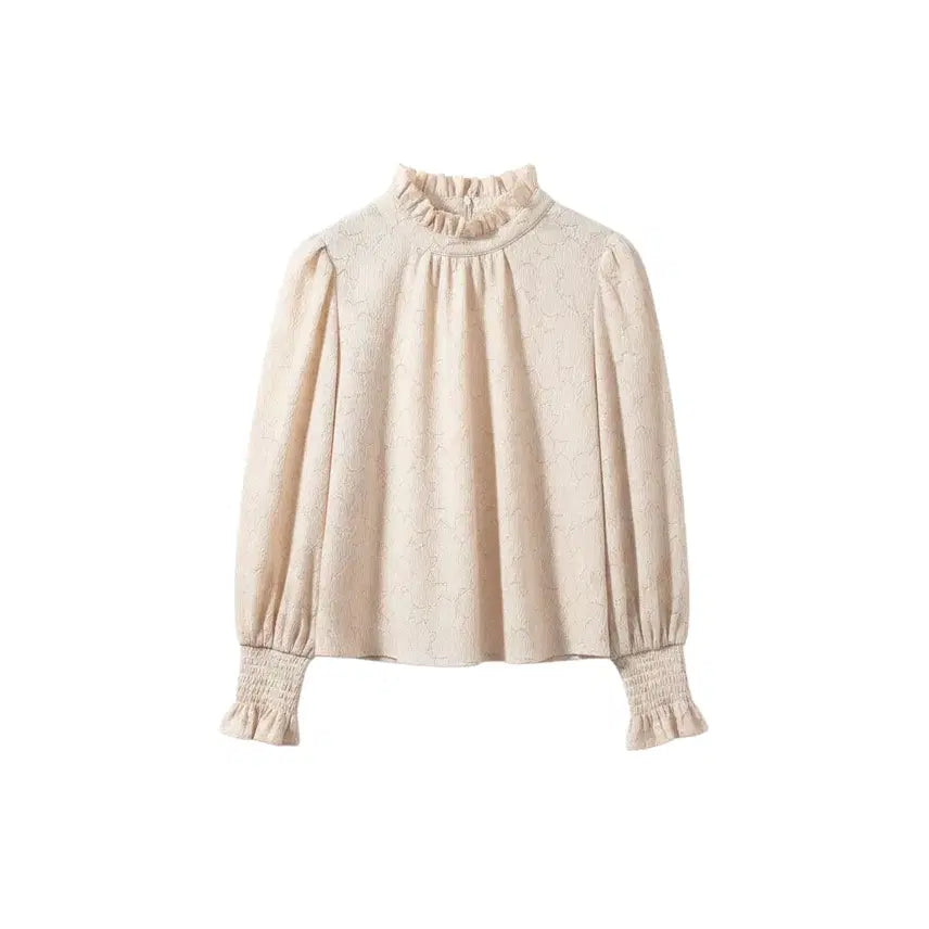 [BUNJANG] On & On Women's High Neck Blouse IV / 여성 1사이즈/ 온앤온 하이넥 블라우스IV 10-118