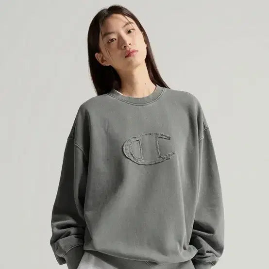 [BUNJANG] Champion Crewneck Sweatshirt Green / 챔피온 맨투맨 그린