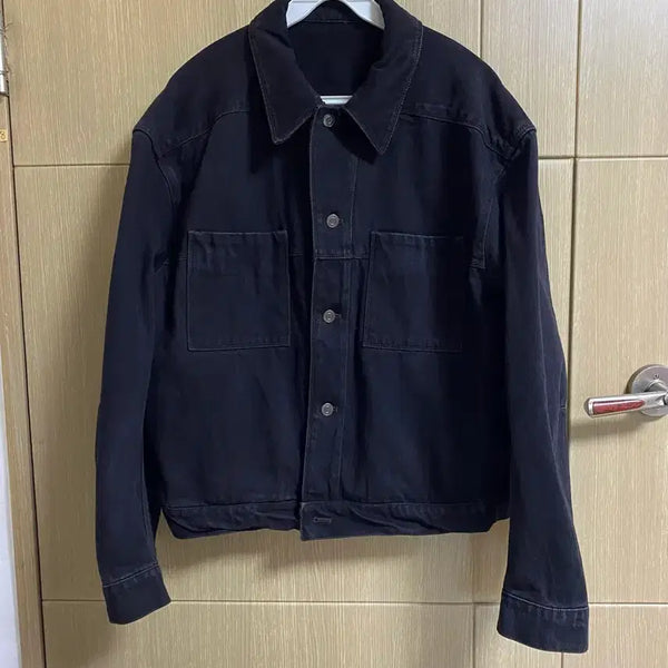 [BUNJANG] COOR Double Pocket Trucker Jacket Black M / [COOR] 쿠어 더블 포켓 트러커 자켓 BK M사이즈
