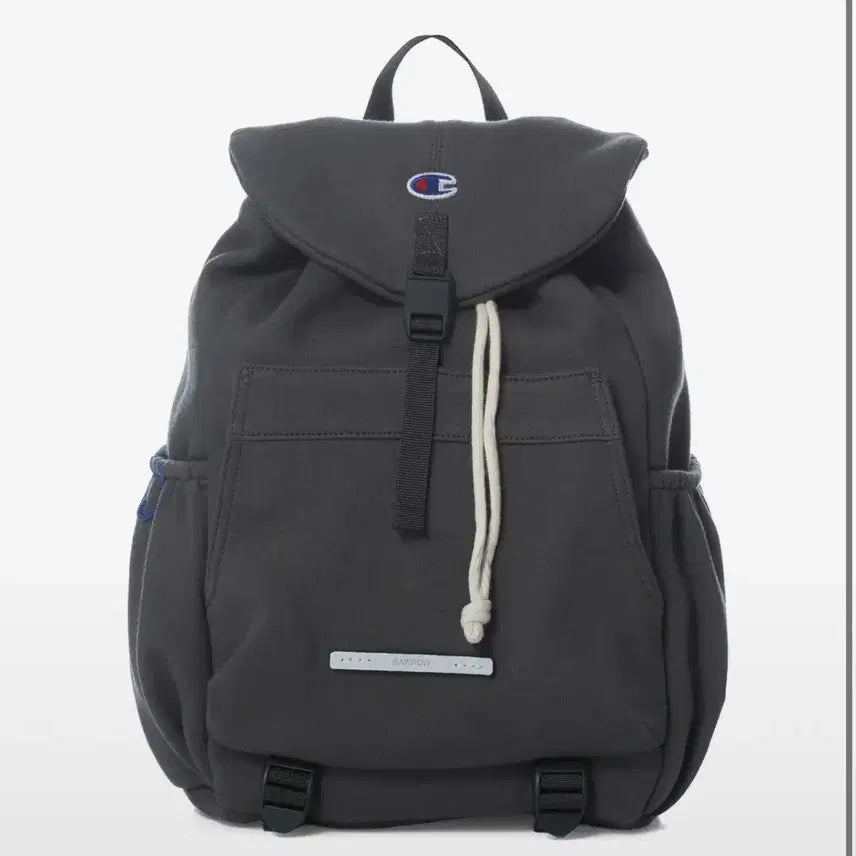 [BUNJANG] LOWROw Champion String Rucksack Mini Backpack Charcoal / 로우로우 챔피온 스트링 럭색 미니 백팩 차콜