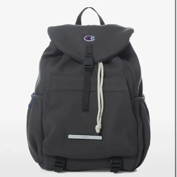 [BUNJANG] LOWROw Champion String Rucksack Mini Backpack Charcoal / 로우로우 챔피온 스트링 럭색 미니 백팩 차콜