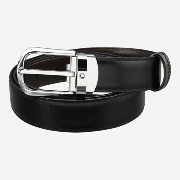 [BUNJANG] Montblanc Signature Buckle Leather Belt / 몽블랑벨트114412<당일배송>