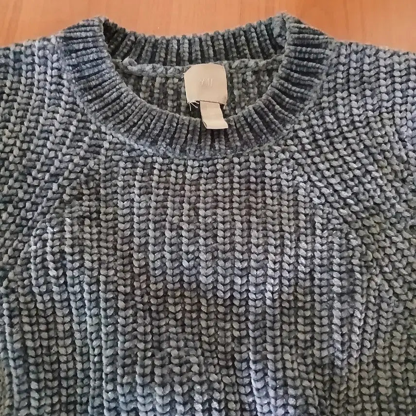 [BUNJANG] H&M Balloon Fit Knit Navy / h&m 벌룬핏 니트(네이비ㅡ새 제픔 컨디션)