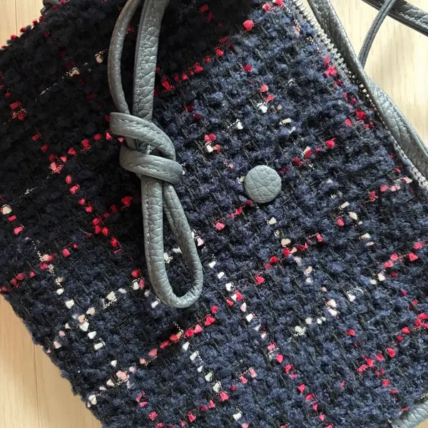 [BUNJANG] Bonggeut Tweed Makki Bag / 봉긋 트위드 마키백